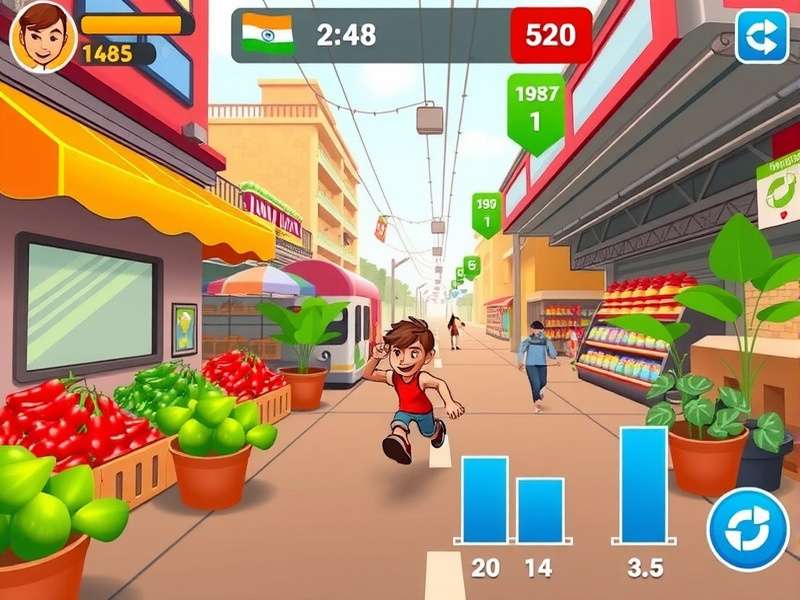 Chilli Fever Run statistics chart showing user growth